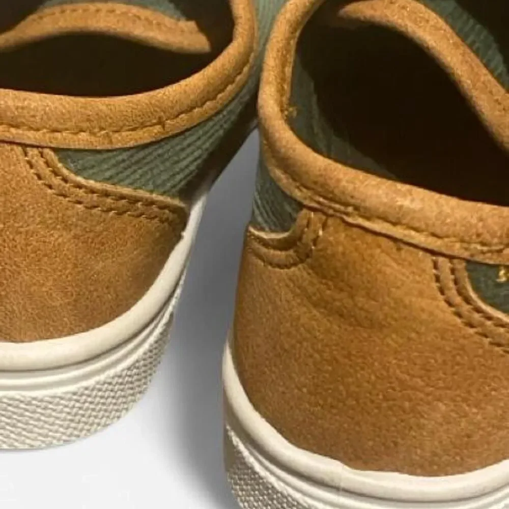 Vans Green and Tan Trainers